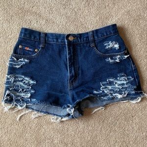 UJeans high waisted jean shorts